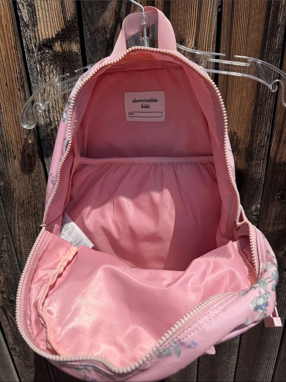 Abercrombie & Fitch Pink Floral Daypack Backpack
